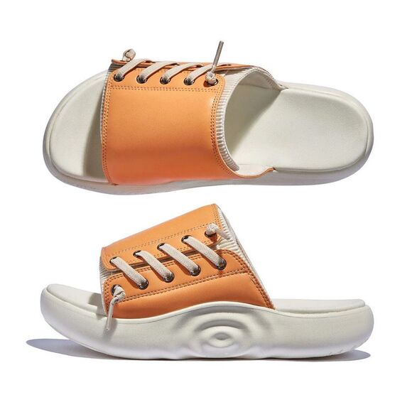 UIN Shoes - UIN Women's Summer Platform Slide Sandal Travel Shoes (MOCK ORANGE MAHON 2)